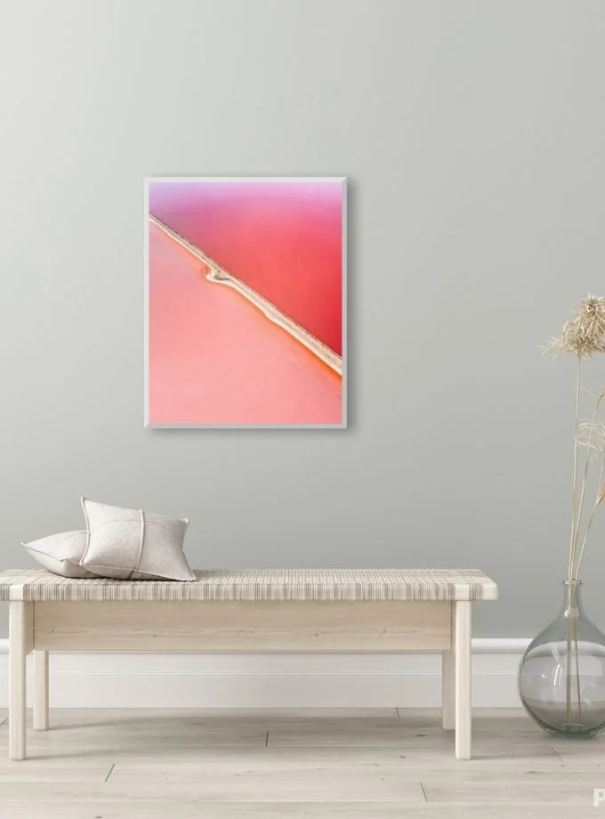 WA's Pink Lake - Wall Print