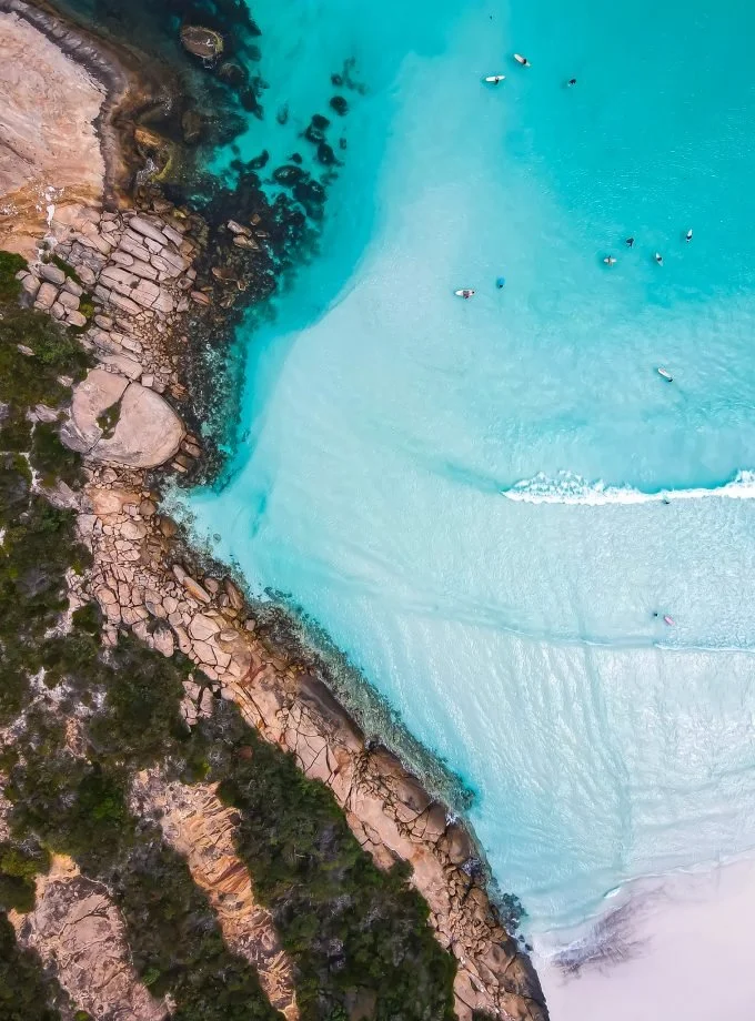 White Sand, Surf & Turquoise Water - Wharton Beach