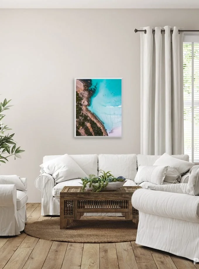 White Sand, Surf & Turquoise Water - Wharton Beach - Wall Print