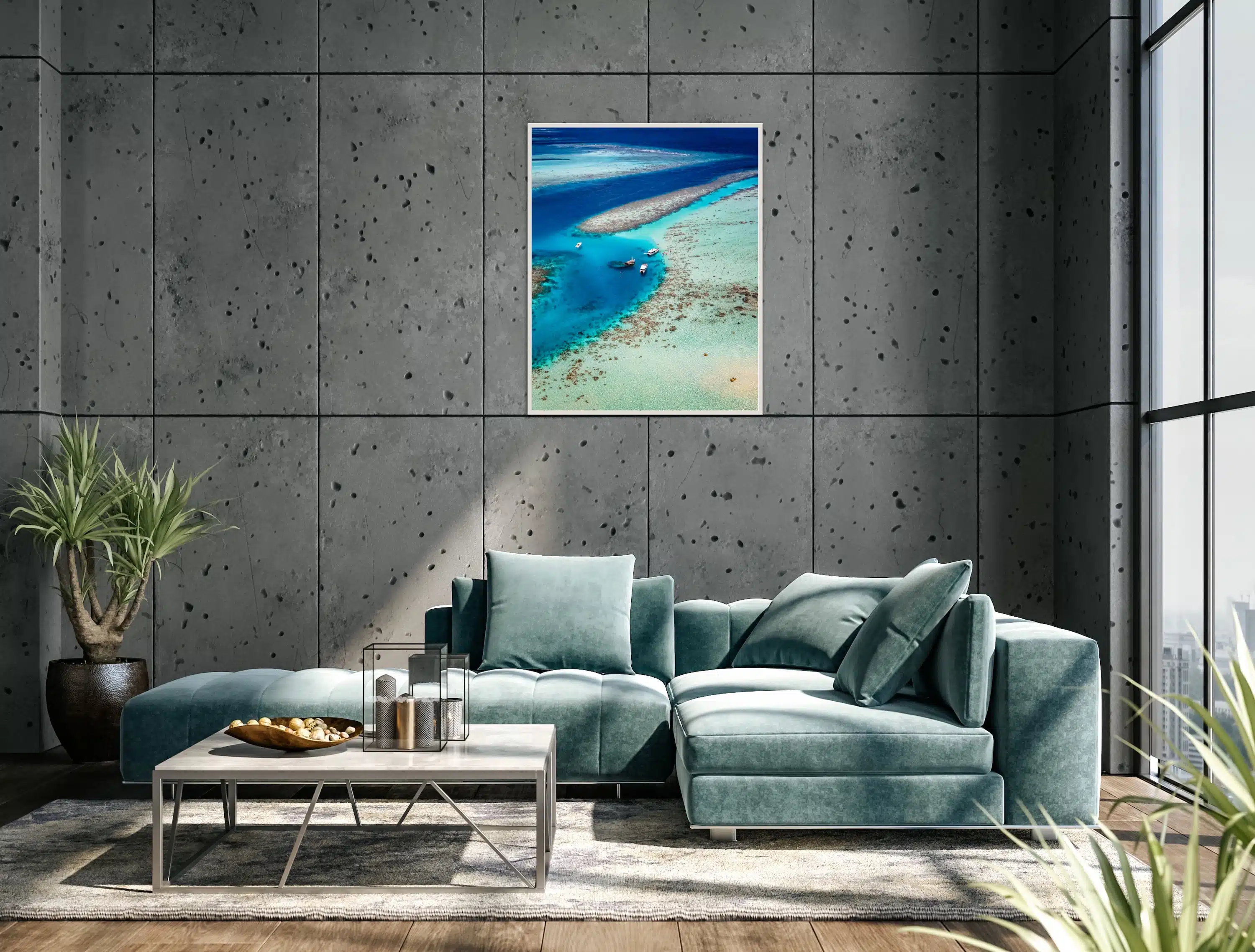 Print Shades of the reef Maldives - teddy_mlfr